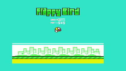 Flappy Bird Title Screen
